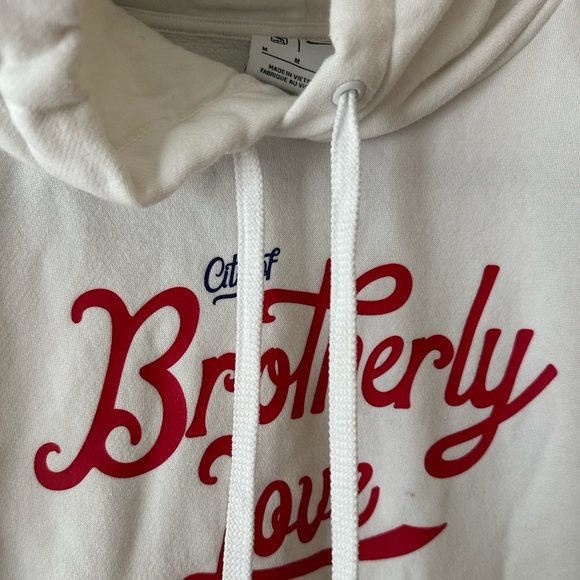 Authentic NBA Nike Philadelphia 76ers Men’s White Hoodie City Edition - Picture 6 of 10
